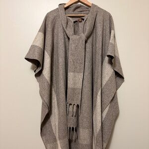 Wool poncho